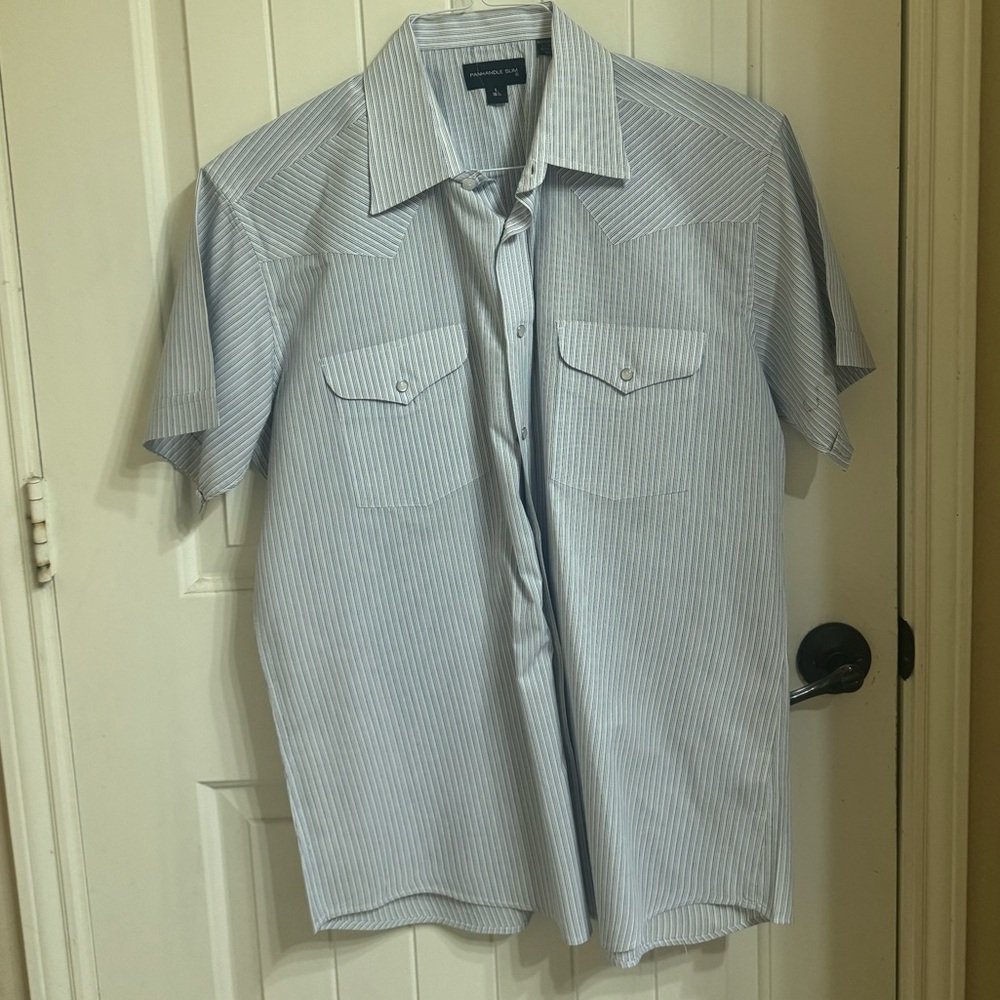 BLUE | WHITE | MENS | STARCH | BUTTON UP